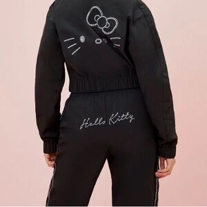 NEW NEVER WORN Hello Kitty 50th Anniversary Track Pants Bling Crystals Medium